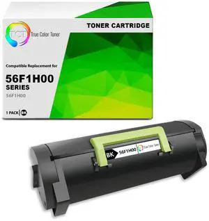 TCT 56F1H00 Black High Yield Toner Cartridge Replacement for Lexmark MS321, MS421, MS521, MS621, MS622, MX321, MX421, MX521, MX622 Printers (15,000 Pages)