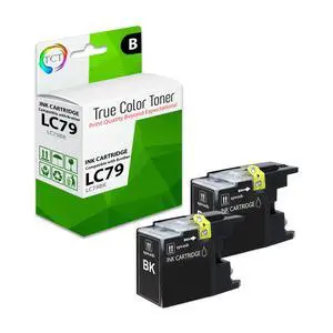 TCT LC79 Black Ink Cartridge 2 Pack - Premium Compatible Replacement for Brother LC79 LC79BK Black Super High Yield Works With Brother MFC-5910DW J6510DW J6710DW J6910DW TCT LC79 Black Ink Cartridge 2 Pack - Premium Compatible Replacement for Brother LC79 LC79BK Black Super High Yield Works With Brother MFC-5910DW J6510DW J6710DW J6910DW