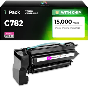 True Color Toner Premium Compatible Toner Cartridge Replacement for Lexmark C782 C782X2MG Magenta Extra High Yield Works With Lexmark C782DN C782DTN C782N X782E True Color Toner Premium Compatible Toner Cartridge Replacement for Lexmark C782 C782X2MG Magenta Extra High Yield Works With Lexmark C782DN C782DTN C782N X782E