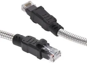 Nippon Labs 60CAT6A-75-24AM 75FT. CAT.6A Patch Cable Armored Anti-Rodent Cables, 24AWG 75 Feet Gigabit LAN Network Cable RJ45 High Speed Ethernet Cable