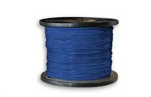 Nippon Labs 10G Slim Cat. 6a Ethernet Bulk Cable, Stranded UTP,  28 AWG, CM Rated,1000ft, Blue Color Networking Cable 30SC6A-10X6-28-C6A4TH