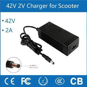 42V 2A Electric Scooter Charger for GOTRAX GXL V2, G2, G3, G4, Apex, Glider, XR Elite, XR Ultra 36V Lithium-ion Battery