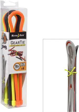 Nite Ize Gear Tie ProPack 18" Assorted 6 Pack GTPP18-A1-R8