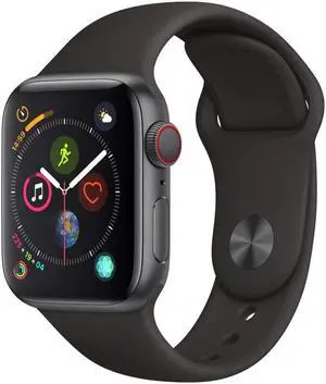 Apple Watch Series 4 40mm GPS   Cellular  Space Gray Aluminum case - Black Sport Band
