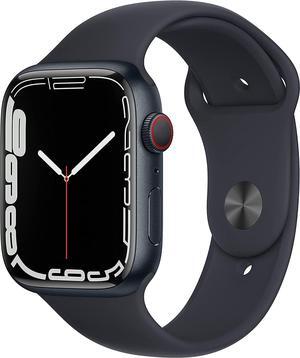 Apple Watch Series 7 45mm (GPS + Cellular) Midnight Aluminum Case - Midnight Sport Band