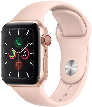 Apple Watch Series 5 40mm GPS + Cellular Gold  Aluminum Case - Pink Sand Sport Band