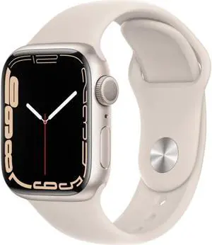 Apple Watch Series 7 45mm GPS Starlight Aluminum Case - Starlight Sport Band