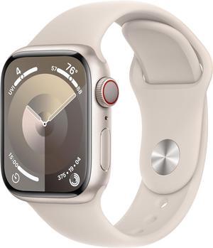 Apple Watch Series 9 41mm GPS + Cellular Starlight Aluminum Case with Starlight Sport Band M/L