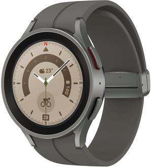 Samsung - Galaxy Watch5 Pro Titanium Smartwatch 45mm LTE - Gray