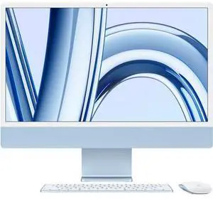 Apple 24" iMac with Retina 4.5K display Apple M3 chip with 8-core CPU 8-core GPU 8GB RAM 256GB SSD  Blue Late 2023