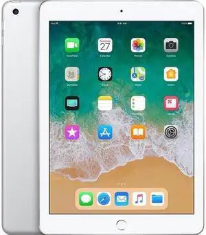 Apple iPad 9.7" 6th Generation (Early 2018),128GB, Wi-Fi Only - Silver