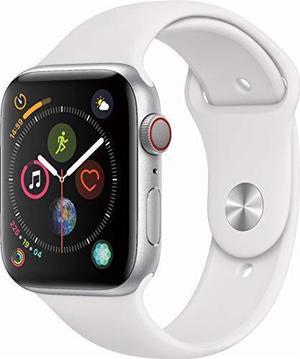 Apple Watch Series 4 40mm GPS + Cellular, Silver Aluminum case - White Sport Band