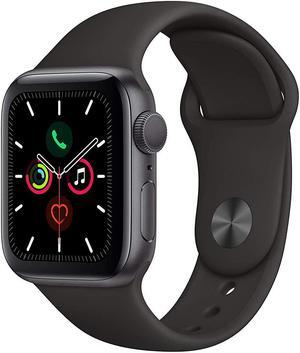 Apple Watch Series 5 40mm GPS Only, Space Gray Aluminum Case - Black Sport Band