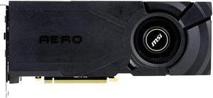 MSI NVIDIA GeForce RTX 2080 Ti AERO 11GB GDDR6 352-bit HDMI/ DisplayPort PCI-Express 3.0 Graphics Card