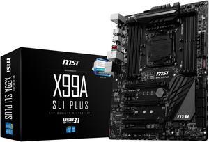MSI X99A SLI PLUS LGA 2011-v3 Intel X99 SATA 6Gb/s USB 3.1 USB 3.0 ATX Intel Motherboard (Refurb)