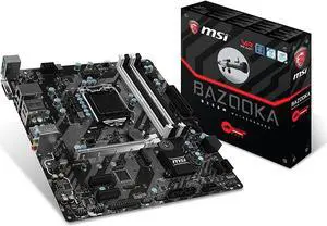 MSI B250M BAZOOKA LGA 1151 Intel B250 HDMI SATA 6Gb/s USB 3.1 Micro ATX Motherboards - Intel