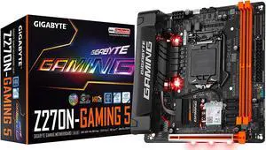 GIGABYTE GA-Z270N-Gaming 5 (rev. 1.0) LGA 1151 Intel Z270 HDMI SATA 6Gb/s USB 3.1 Mini ITX Intel Motherboard