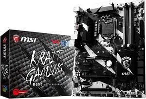 MSI B250 KRAIT GAMING LGA 1151 Intel B250 HDMI SATA 6Gb/s USB 3.1 ATX Motherboards - Intel