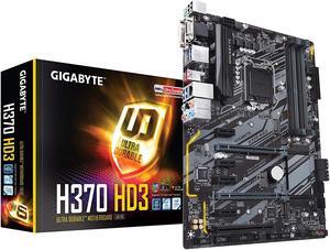 GIGABYTE H370 HD3 LGA 1151 (300 Series) Intel H370 HDMI SATA 6Gb/s USB 3.1 ATX Intel Motherboard