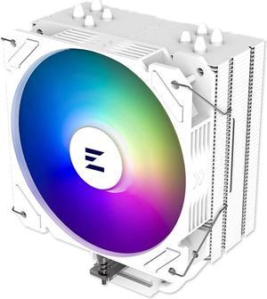 Zalman CNPS9X Performa ARGB CPU Air Cooler Fan - 5V 3-Pin Connector - 180W TDP - 120mm Fan - 4 Direct Touch Heatpipes (DTH) - for Intel LGA1700/1200/1151 - AMD Ryzen AM5/AM4, White