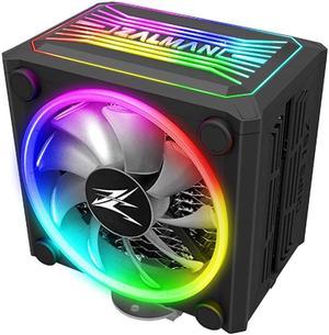 Zalman CNPS 16x, Real RGB LED CPU Cooler with 4D Patented Corrugated Fin Design, 120mm, for Intel & AMD (Black)