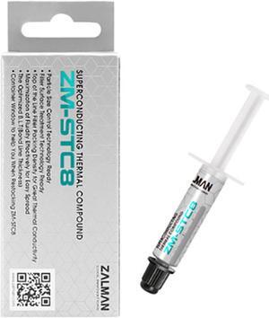 Zalman STC8 (1.5 g) Performance Thermal Grease Compound Paste, Heatsink Paste for All Coolers, CPU & GPU, Superconducting Micro-Filler Density Technology (8.3 W/m-k, 350-480 Pa.s)