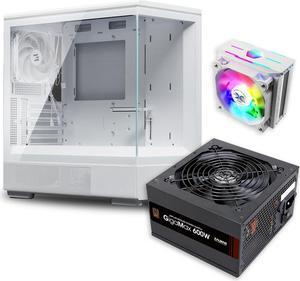 Zalman Case Cooler PSU Combo - Zalman P10 White Micro-ATX Panoramic PC Case + 10X Optima II White 180W TDP CPU Cooler + Gigamax 600W 80+ Plus Bronze PSU Zalman Case Cooler PSU Combo - Zalman P10 White Micro-ATX Panoramic PC Case + 10X Optima II White 180W TDP CPU Cooler + Gigamax 600W 80+ Plus Bronze PSU