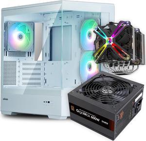 Zalman Case Cooler PSU Combo - Zalman P30 White Panoramic MATX PC Case + CNPS20X 300W TDP Extreme Performance CPU Cooler + Gigamax 600W 80+ Plus Bronze PSU Zalman Case Cooler PSU Combo - Zalman P30 White Panoramic MATX PC Case + CNPS20X 300W TDP Extreme Performance CPU Cooler + Gigamax 600W 80+ Plus Bronze PSU
