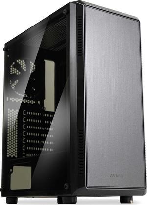 Zalman S4 Mid-Tower ATX Desktop PC Case, 2 x 120mm Fans Included, Tinted Acrylic Side Panel, Spacious Interior Chassis for Easy PC Building, USB 3.0