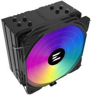 Zalman CNPS9X Performa Plus ARGB CPU Cooler, 180W TDP, AMD AM5/AM4, Intel LGA 1851/1700/1200/1151/2011/X99/X79, 4 DTH Heat Pipes, 120mm PWM Performance Fan, Black