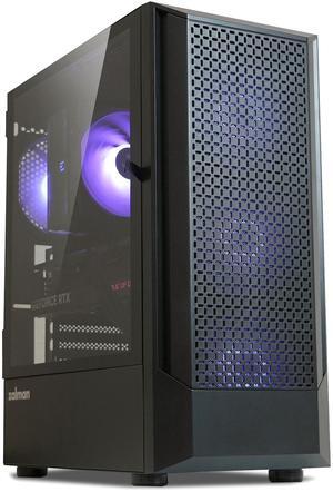 Zalman FIT Mid Tower ATX PC Case with 4 x 120mm ARGB Fans Pre-Installed, Tempered Glass Side Panel, USB 3.0, Up to 6 x 120mm Fans, 325mm GPU, 360mm Radiator, Black