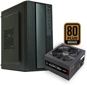 PC Builder Bundle - Zalman PC Case with PSU Combo - T6 Mini M-ATX Compact PC Case for Workstation with 80 Plus Bronze 600W Power Supply