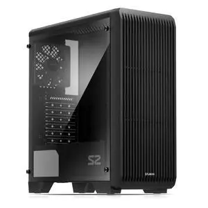 Zalman S2 ATX Mid Tower Desktop PC Case, 3 x 120mm Fans included, Full Mesh Front Panel for Superior Airflow, Tinted Acrylic Side Panel, USB 3.0