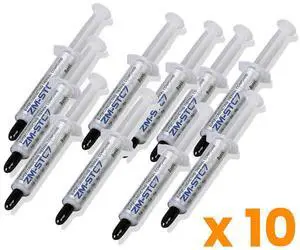 [10-Pack] Zalman STC7 (4 g) Performance Thermal Grease Compound Paste, Heatsink Paste for All Coolers, CPU & GPU, Superconducting Micro-Filler Density Technology (7.2 W/m-k, 220 Pa.s)