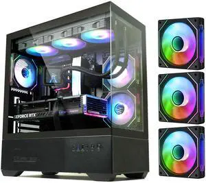Zalman CHRONIX ATX Mid-Tower PC Case, 3 x PWM ARGB Fans Preinstalled, USB Type-C 3.2, PWM / ARGB Hub Included, Supports 360mm Radiator, Up to 410mm GPU, Black Zalman CHRONIX ATX Mid-Tower PC Case, 3 x PWM ARGB Fans Preinstalled, USB Type-C 3.2, PWM / ARGB Hub Included, Supports 360mm Radiator, Up to 410mm GPU, Black