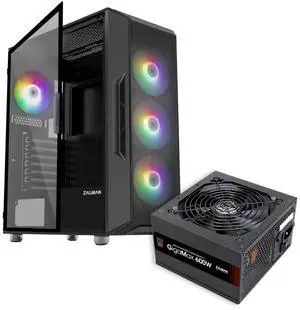 PC Builder Bundle - Zalman PC Case with PSU Combo - i3 NEO ATX Mid-Tower PC Case Black + Gigamax 600W 80+ Plus Bronze Power Supply PC Builder Bundle - Zalman PC Case with PSU Combo - i3 NEO ATX Mid-Tower PC Case Black + Gigamax 600W 80+ Plus Bronze Power Supply