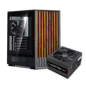 PC Builder Bundle - Zalman PC Case with PSU Combo - P10 NAMU mATX Mini-Tower PC Case Black + Gigamax 700W 80+ Plus Bronze Power Supply