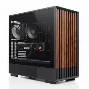 Zalman P10 NAMU mATX Mini Tower PC Case - 3 x 120mm Fans Preinstalled, Genuine Walnut Wood Front Panel, Tempered Glass Side Panel, Type-C, M-ATX / ITX Computer Case, Black Zalman P10 NAMU mATX Mini Tower PC Case - 3 x 120mm Fans Preinstalled, Genuine Walnut Wood Front Panel, Tempered Glass Side Panel, Type-C, M-ATX / ITX Computer Case, Black