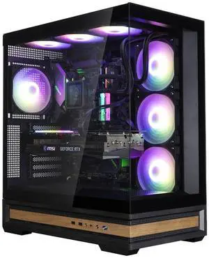 Zalman P40 Namu ATX Mid-Tower Gaming Case with Premium Wooden Accent, 4x PWM ARGB Cooling Fans, USB Type-C Connectivity & BTF Compatibility, Black Zalman P40 Namu ATX Mid-Tower Gaming Case with Premium Wooden Accent, 4x PWM ARGB Cooling Fans, USB Type-C Connectivity & BTF Compatibility, Black
