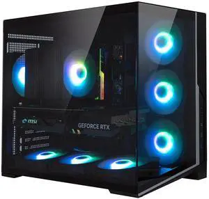 Zalman D40 ATX Gaming PC Mid-Tower Computer Case, 7x 120mm ARGB Fans Pre-Installed, Panoramic View Tempered Glass Panels, 360mm AIO Radiator & 410mm GPU Support, High Airflow Dual Chamber, Black Zalman D40 ATX Gaming PC Mid-Tower Computer Case, 7x 120mm ARGB Fans Pre-Installed, Panoramic View Tempered Glass Panels, 360mm AIO Radiator & 410mm GPU Support, High Airflow Dual Chamber, Black