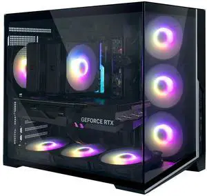 Zalman D40 ATX Gaming PC Mid-Tower Computer Case, 7x 120mm ARGB Fans Pre-Installed, Panoramic View Tempered Glass Panels, 360mm AIO Radiator & 410mm GPU Support, High Airflow Dual Chamber, Black Zalman D40 ATX Gaming PC Mid-Tower Computer Case, 7x 120mm ARGB Fans Pre-Installed, Panoramic View Tempered Glass Panels, 360mm AIO Radiator & 410mm GPU Support, High Airflow Dual Chamber, Black