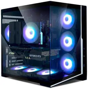 Zalman D40 ATX Gaming PC Mid-Tower Computer Case, 7x 120mm ARGB Fans Pre-Installed, Panoramic View Tempered Glass Panels, 360mm AIO Radiator & 410mm GPU Support, High Airflow Dual Chamber, Black Zalman D40 ATX Gaming PC Mid-Tower Computer Case, 7x 120mm ARGB Fans Pre-Installed, Panoramic View Tempered Glass Panels, 360mm AIO Radiator & 410mm GPU Support, High Airflow Dual Chamber, Black