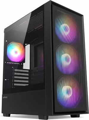 Zalman Certified Refurbished - S6 ATX High Airflow Mid-Tower RGB Desktop Gaming PC Case, 4 Preinstalled FRGB Fans, USB Type-C 3.2 & USB 3.0, Fits up to 8 Fans, 360mm AIO & 345mm GPU Length, Black Zalman Certified Refurbished - S6 ATX High Airflow Mid-Tower RGB Desktop Gaming PC Case, 4 Preinstalled FRGB Fans, USB Type-C 3.2 & USB 3.0, Fits up to 8 Fans, 360mm AIO & 345mm GPU Length, Black