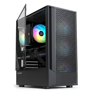 Zalman FIT ATX Mid-Tower Gaming PC Case, 4 x 120mm ARGB Fans Pre-Installed, Supports 325mm GPU & 360mm Radiator, Fits up to 6 x 120mm Fans, USB 3.0, Black Zalman FIT ATX Mid-Tower Gaming PC Case, 4 x 120mm ARGB Fans Pre-Installed, Supports 325mm GPU & 360mm Radiator, Fits up to 6 x 120mm Fans, USB 3.0, Black
