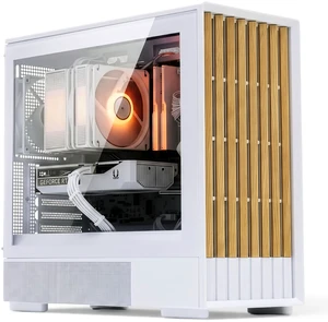 Zalman P10 NAMU mATX Micro-ATX Mini ITX Tower PC Case, 3x 120mm Fans Included, Genuine Walnut Wood Front Panel, 340mm GPU & 240mm Radiator Support, USB Type-C, White Zalman P10 NAMU mATX Micro-ATX Mini ITX Tower PC Case, 3x 120mm Fans Included, Genuine Walnut Wood Front Panel, 340mm GPU & 240mm Radiator Support, USB Type-C, White