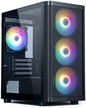 Zalman M4 SE Micro-ATX MATX RGB Gaming PC Case, 6x 120mm FRGB Fans, Full Tempered Glass Side Panel, High Airflow Compact Mini Tower, USB 3.0 - Black Zalman M4 SE Micro-ATX MATX RGB Gaming PC Case, 6x 120mm FRGB Fans, Full Tempered Glass Side Panel, High Airflow Compact Mini Tower, USB 3.0 - Black