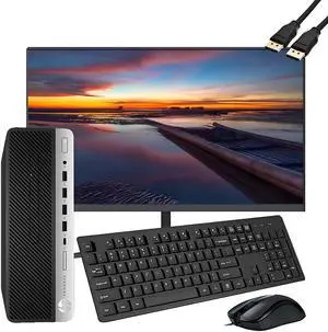 HP ProDesk 600 G3 SFF Desktop Computer with 21.5" FHD Monitor, Intel Quad Core i5-6500, 16GB DDR4, 256GB SSD, DisplayPort, Keyboard & Mouse, WiFi, BT, Windows 11 Pro, Black HP ProDesk 600 G3 SFF Desktop Computer with 21.5" FHD Monitor, Intel Quad Core i5-6500, 16GB DDR4, 256GB SSD, DisplayPort, Keyboard & Mouse, WiFi, BT, Windows 11 Pro, Black