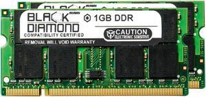 2GB Kit(2X1GB) DDR 400 (PC-3200) SODIMM Memory 200-pin (2Rx8)
