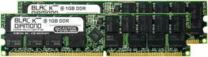 2GB Kit(2X1GB) DDR 333 (PC-2700) ECC Registered Memory 184-pin (2Rx4)