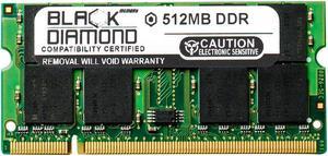 512MB Black Diamond Memory Module for AJP Notebook Series D500P DDR SO-DIMM 200pin PC3200 400MHz Upgrade